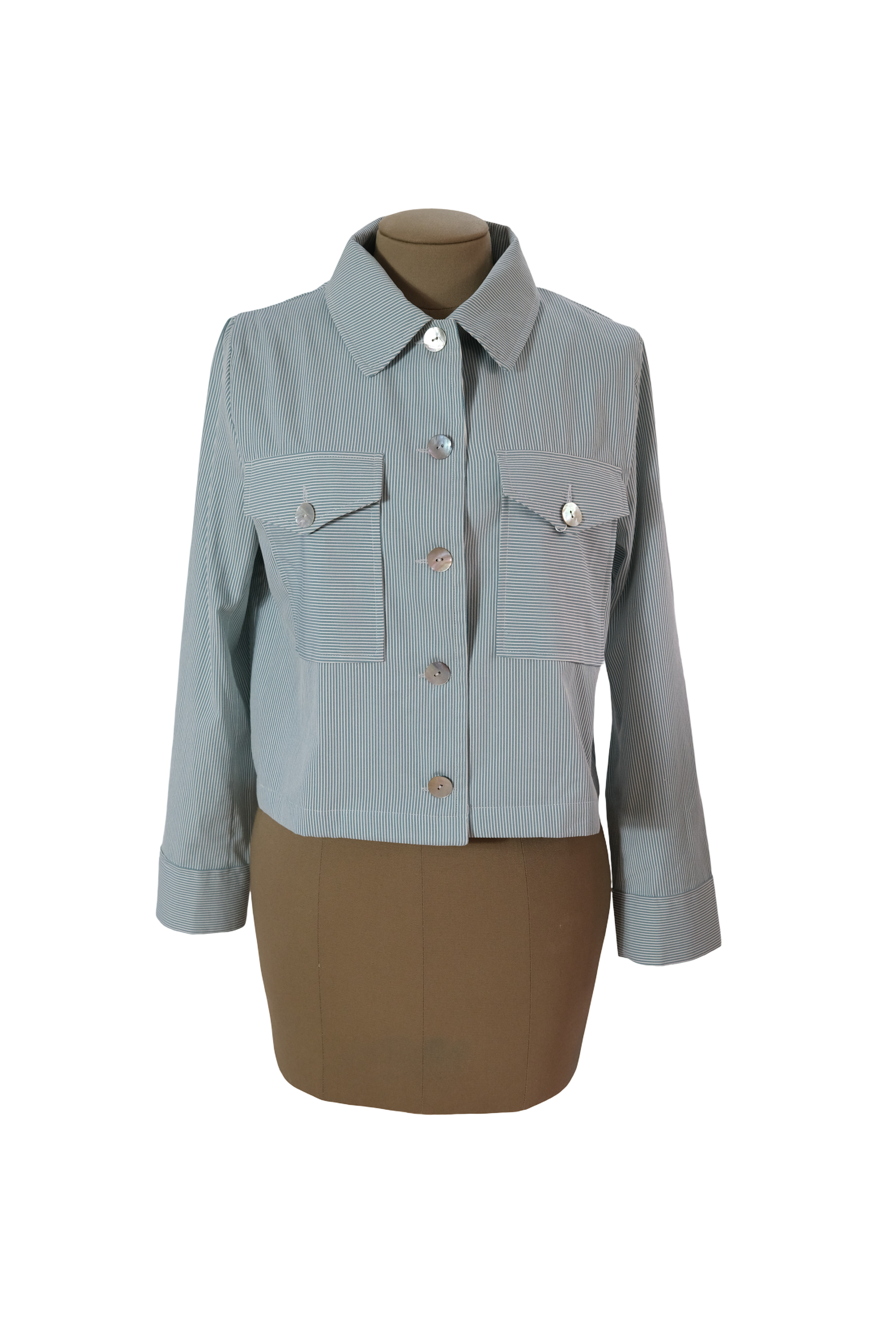 Chaqueta Rayas Verde