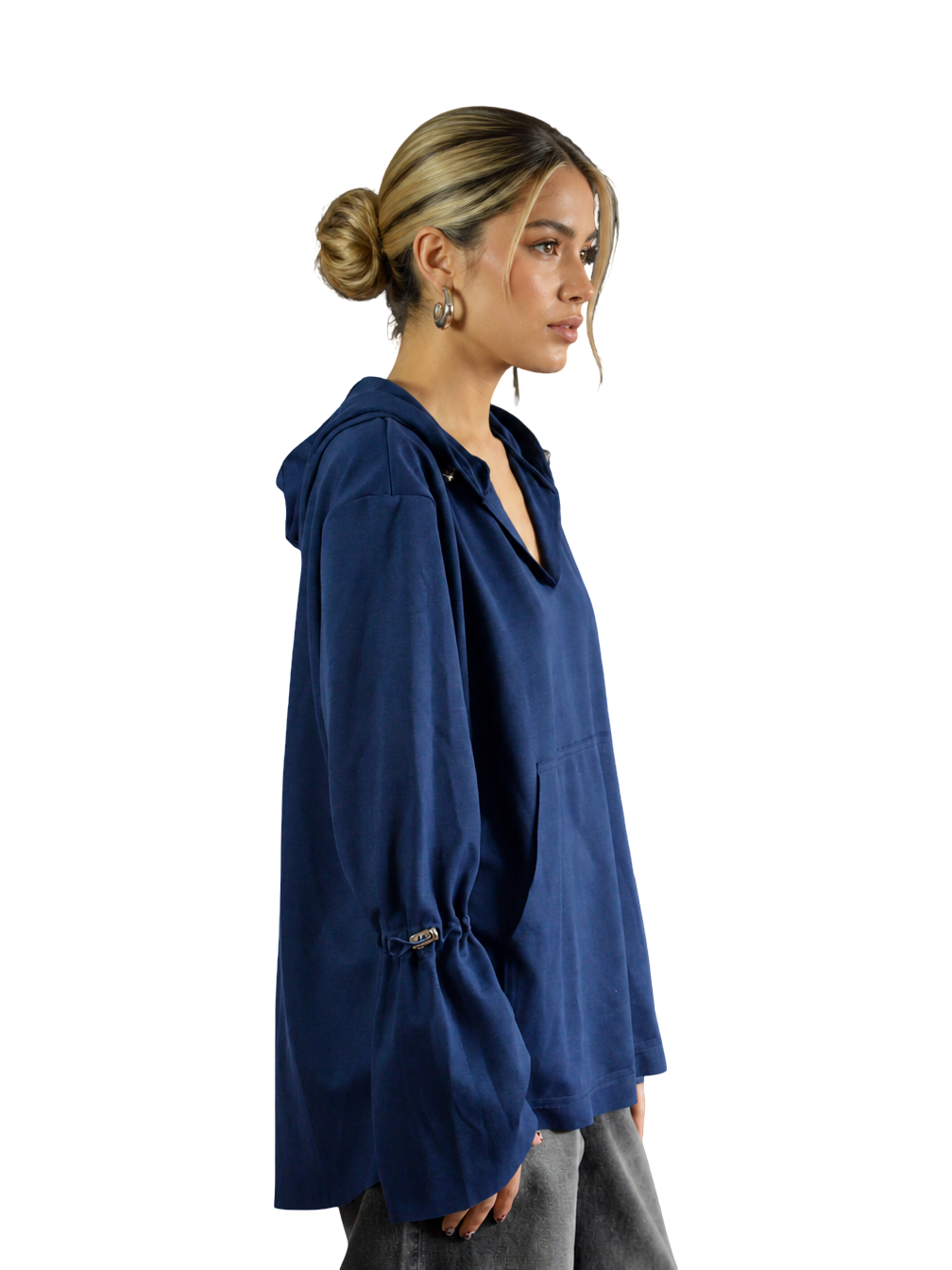 HOODIE ISABELLA AZUL OSCURO TALLA S