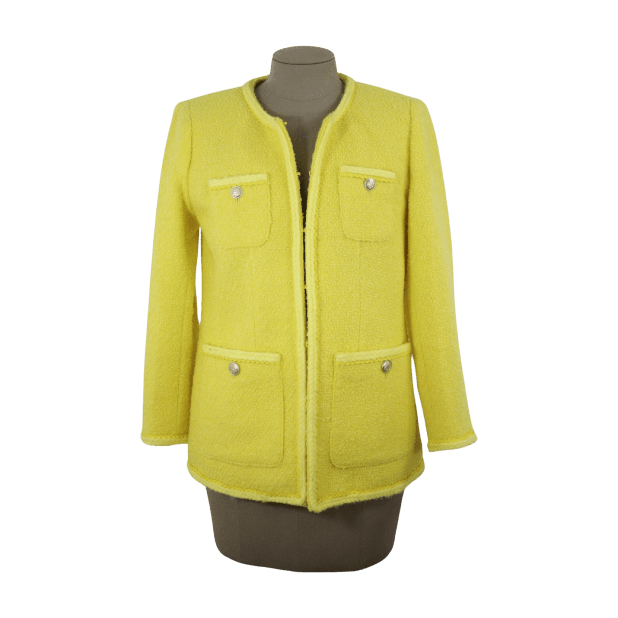 Chaqueta Tweed Amarillo Talla 4