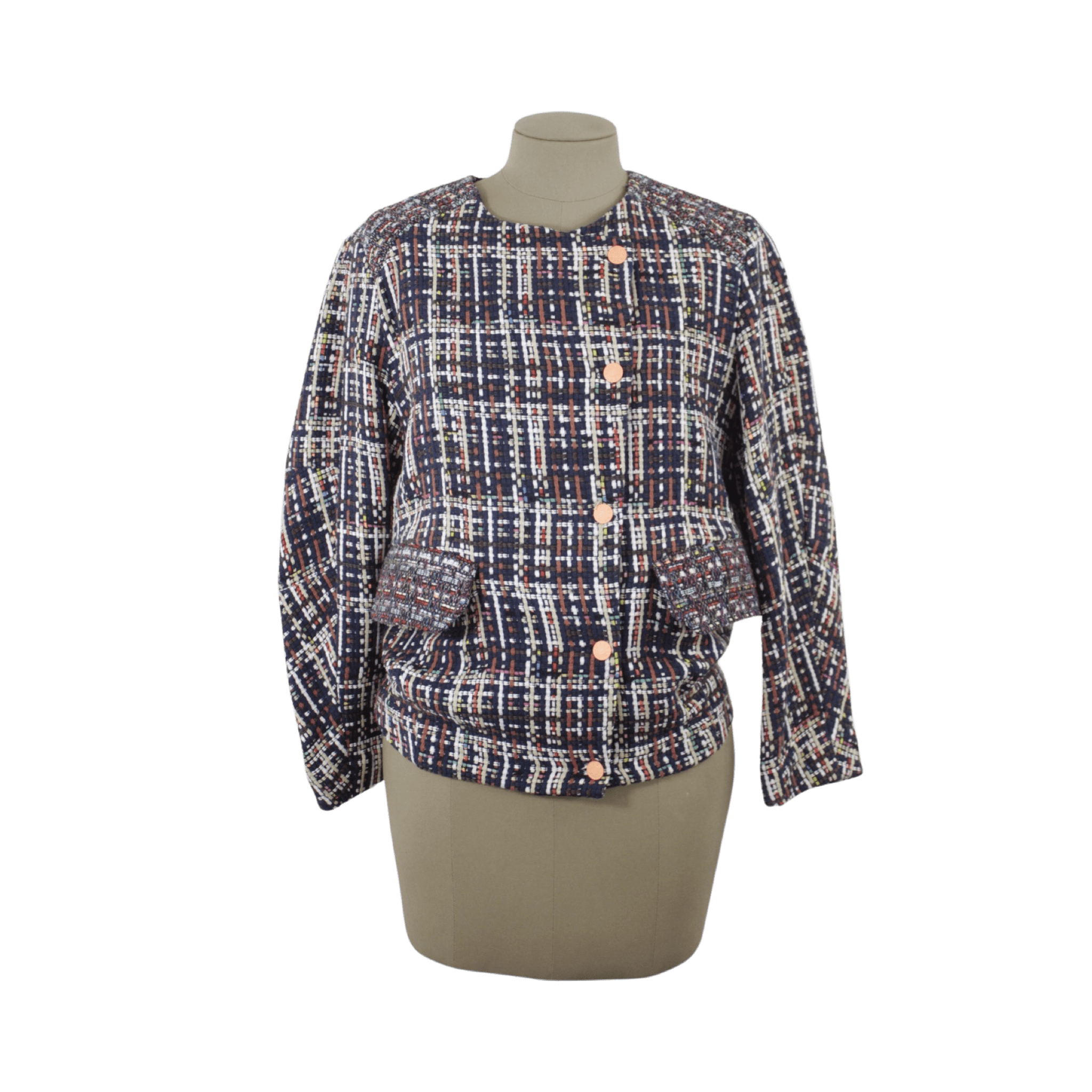 Chaqueta Tweed Multicolor Talla XS