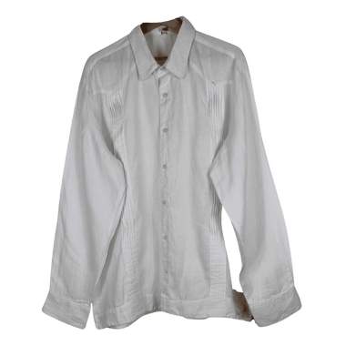 Camisa Guayabera Blanca Talla L