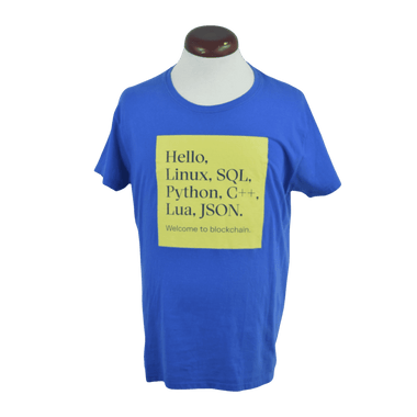 Camiseta Estampada Azul Rey Talla XL