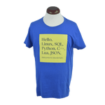 Camiseta Estampada Azul Talla XL