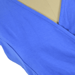 Blusa Escote V Azul Talla M