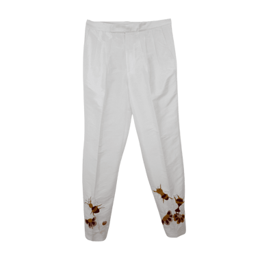 Pantalón Bordado En Guatemala  Blanco