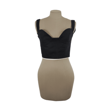 Corset De Dril Negro