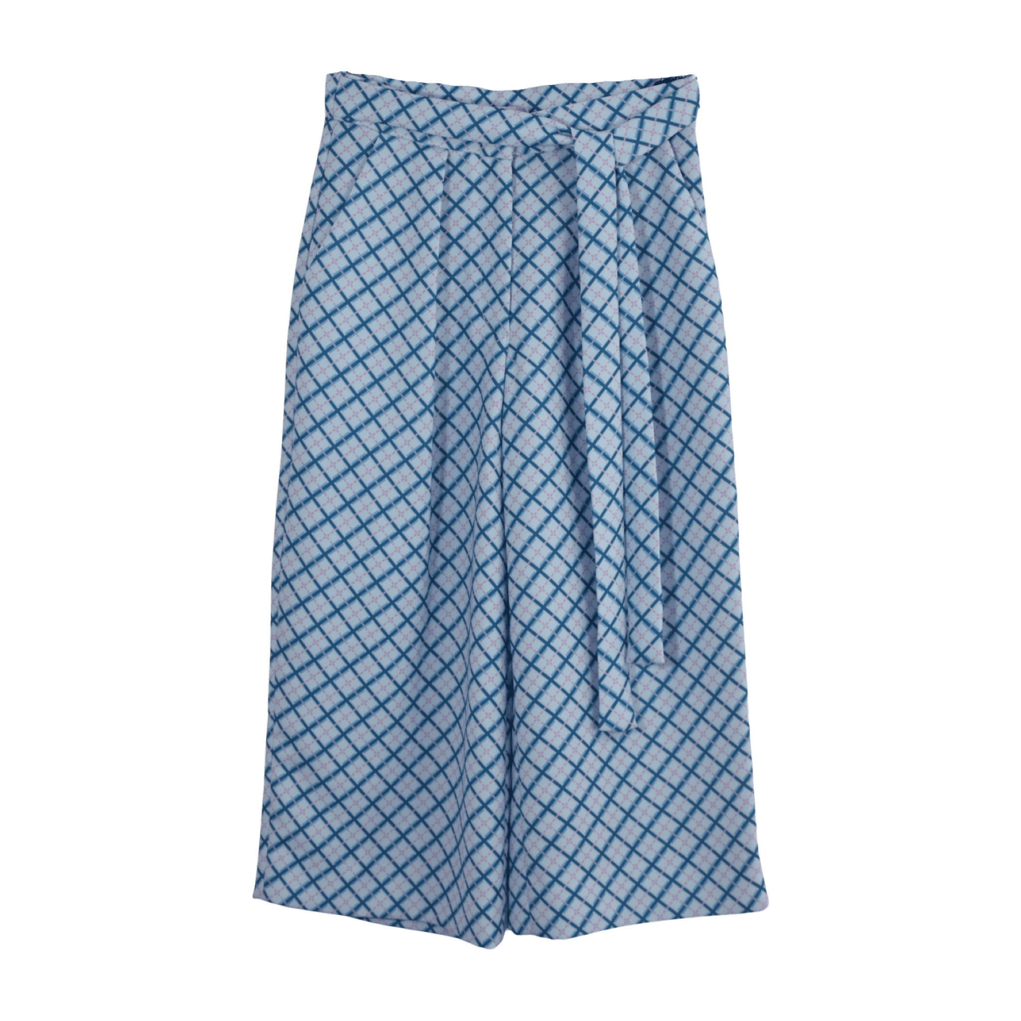 Pantalón Estampado Azul Talla S