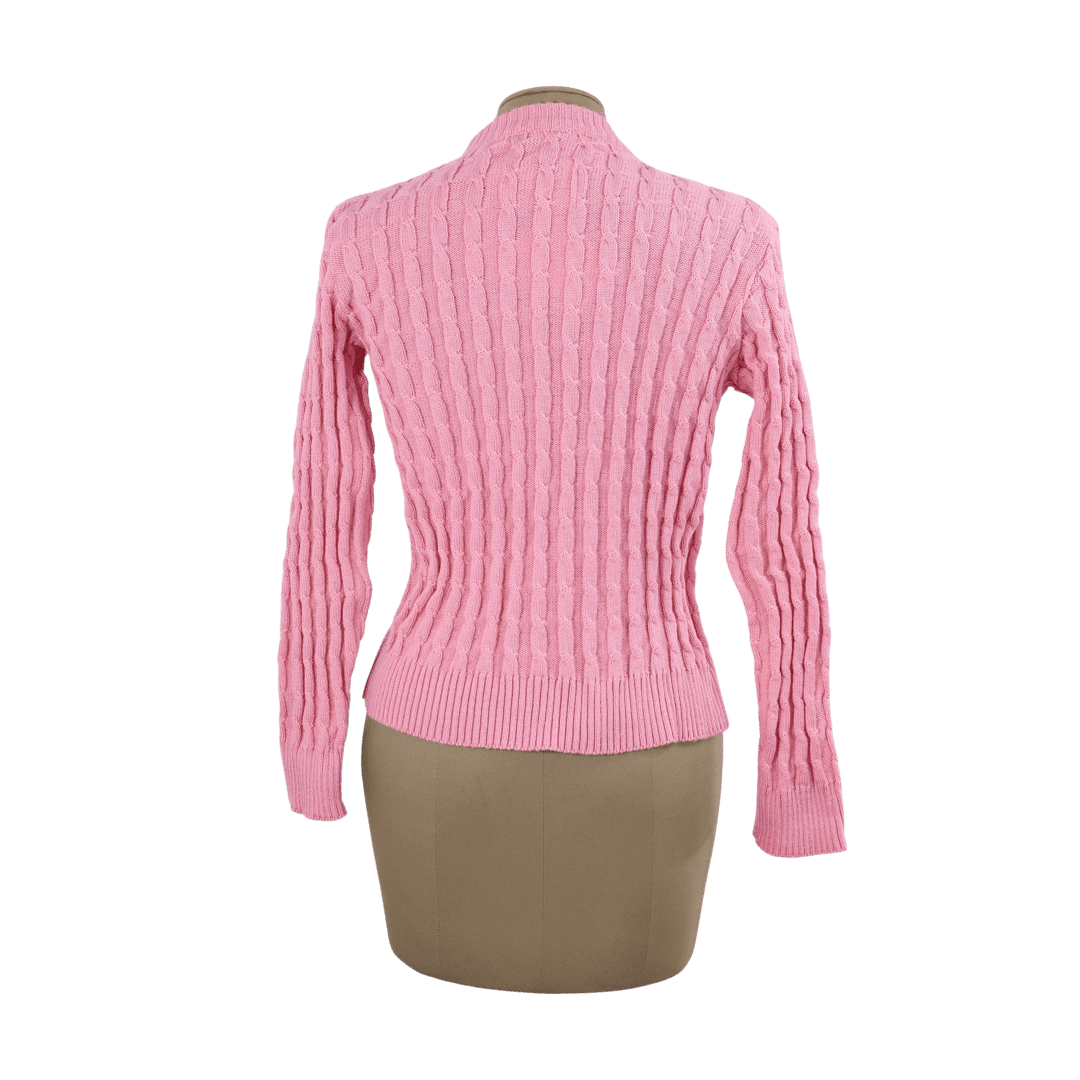 Saco Trenzado Rosa Talla Única